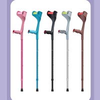 Canne de soutien légère en alliage d'aluminium réglable et ergonomique pour le coude, avec lumières LED, pour personnes âgées et jeunes, plusieurs couleurs