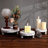 Présentoir en bois 3 pièces Pays Plateau décoratif en couches pour la maison Cuisine Support de base en bois