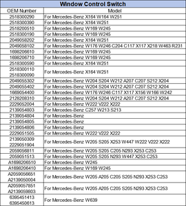 A2098203410 2098203410 interruptor principal de ventanilla eléctrica puerta delantera izquierda lado del conductor para Mercedes Benz Clase C W203 C180 C200 <span class=keywords><strong>C220</strong></span> - Product Image 5