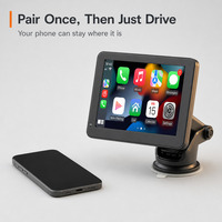 Moniteur CarPlay universel Kaiwo B5306 avec CarPlay, connectivité sans fil, connexion USB et ajustement universel
