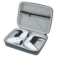 Portable PS5 Controller Valise de rangement de protection EVA étanche avec fermeture éclair Poignée absorbant les chocs pour l'électronique de voyage