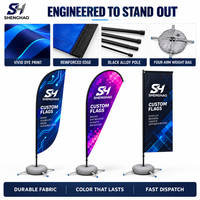 Drapeau publicitaire personnalisé en plumes écologiques, portable, en polyester, imprimé numériquement, résistant au vent jusqu'à 35 mph, avec mât en fibre de carbone complet