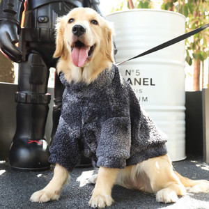 Algodão do verão Pet Clothes para <span class=keywords><strong>Labrador</strong></span> Samoyed Big Dogs e Border Shepherd Golden Hair Winter Coat for Dogs - Product Image 4