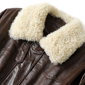 Manteau en <span class=keywords><strong>duvet</strong></span> <span class=keywords><strong>pour</strong></span> femme avec col amovible en fourrure d'agneau cirée à l'huile 566, 90% <span class=keywords><strong>duvet</strong></span> d'oie - Product Image 4