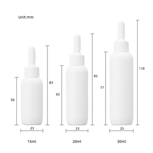 3ml 5ml 10ml 15ml Mini trắng nhựa huyết thanh tóc bóp tinh chất Chai nhỏ giọt với vòi phun nắp - Product Image 5