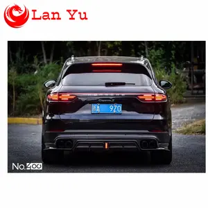 Cayenne carbon body parts body kit front and rear bumper edge diffuser trunk spoiler for Porsche Cayenne 2019-2022