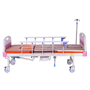 Manual Nursing <b>Bed</b> With Adjustable Backrest And Side Rails For Elderly And <b>Disabled</b> Home Care Use - Product Image 4