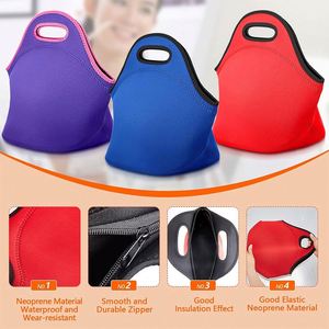 Portable <b>Mini</b> Thermal Cooling Neoprene Lunch Tote Insulated <b>Cooler</b> Bag Kids Adults for School Work Office Novelty Gift Idea - Product Image 3