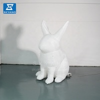 Modèle de lapin blanc de dessin animé gonflable personnalisé en Offre Spéciale/lapins gonflables géants de défilé extérieur pour la décoration d'art