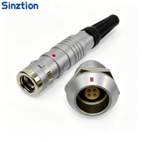 Conector Circular Metálico de Empuje y Tracción FGG EGG 1:1 Intercambiable de 2, 10, 16, 26 Pines, Conector de Señal de Alta Densidad, Sensor IP68 Serie K