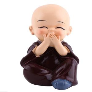 4 Chiếc Tượng Nhà Sư Nhỏ Dễ Thương Tượng Nhỏ, Nhà Sư Nhỏ Dễ Thương Nghe Không Có Ác Nhìn Không Có Ác Nói Không Ác Làm Không Có Ác Tượng - Product Image 2