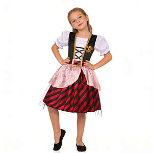 Disfraz de Pirata para Fiesta de Cosplay, Disfraz de Capitán de TV y Cine, Disfraz de Bucanero para Halloween, para Niñas - Product Image 1