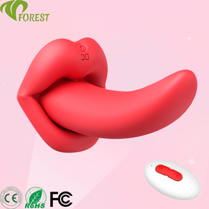 TT FOREST 무선 리모컨 혀 착용형 진동기 시뮬레이션 입술 10단계 진동 여성용 성인 제품 - Product Image 2