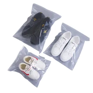 신발 포장 가방 젖빛 지퍼 백 플라스틱 신발 및 모자 저장 투명 방진 보관 가방