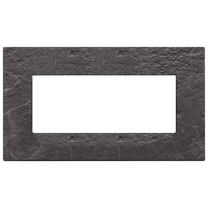 Black Marquina Stone Wall <b>Switch</b> <b>Plate</b> 18.4x11.6cm Rectangle For Electrical Outlet Cover - Product Image 1