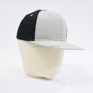 Casquette de baseball ajustable ZZB personnalisée style hip-hop brodée, casquette trucker sportive à 5 panneaux bicolore avec fermeture snapback - Product Image 4