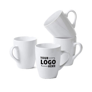Usine en gros 11oz ventre café blanc tasse en céramique tasses en porcelaine avec n'importe quel logo personnalisé café tasse à thé Tase stocké - Product Image 5