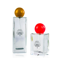 Parfum de luxe décantation 30ml testeur de voyage rechargeable atomiseur de parfum mini flacon en verre bouteille avec pulvérisateur rouge/doré