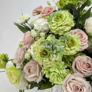 Centro de Mesa Moderno Personalizado de Alta Calidad con Bola de Flores Grandes, Rosas de Seda para Decoración de Mesa de Boda - Product Image 4