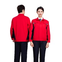Combinaison de travail antistatique en polyester à manches longues pour hommes, pour station-service, épaisse et résistante à l'abrasion, uniforme de protection du travail printemps/automne