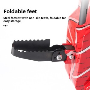 Trottinette électrique d'extérieur pour enfants, à trois roues, avec châssis en fer, non amortissante, pour le drift et l'équilibre, modèle carré - Product Image 4