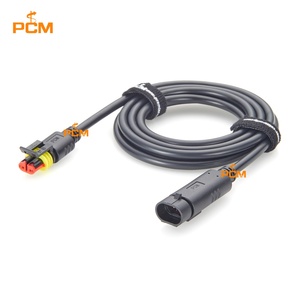 2-weg AMP Superseal connector mannelijk naar vrouwelijk 2-polig waterdichte verlengkabel Tyco 16AWG 282104-1 naar 282080-1 voor vrachtwagen aanhanger - Product Image 4