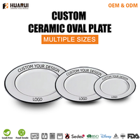 Assiette à pâtes en céramique personnalisée avec logo, bord coloré, assiette à dîner en porcelaine, OEM ODM, vente en gros, vaisselle pour restaurants et hôtels, usine, en vrac