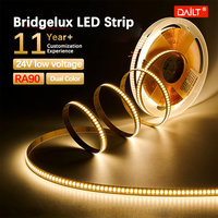 Yeni Gelenler 2700 - 6000 K Üç Renkli Kısılabilir IP20 LED Işık 12V 24V Düşük Voltajlı Ev Dolabı Gardırop Dekor LED Işık Şeritleri