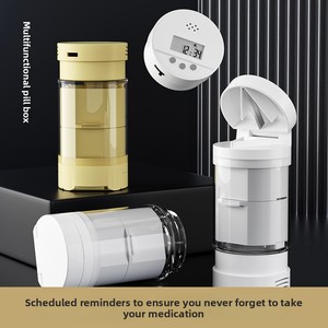 <span class=keywords><strong>Pilulier</strong></span> <span class=keywords><strong>électronique</strong></span> chinois multifonctionnel avec rappel de médicaments pour seniors, compact, portable, à compartiments divisés pour le rangement des pilules - Product Image 2