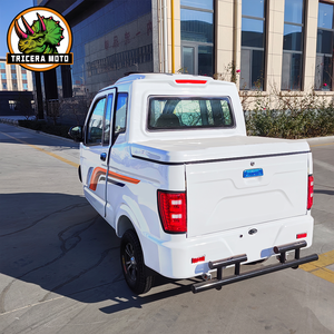 Tricycle électrique 2-en-1 60V 1000W avec carrosserie fermée, siège passager et plateforme de chargement, idéal pour les <span class=keywords><strong>petites</strong></span> entreprises et les trajets quotidiens - Product Image 4