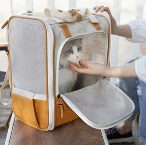 Wholesale Elegant Cat Carrier <b>Backpack</b> Pet Carrier <b>Backpack</b> <b>for</b> Cats Carry Bag Travel Breathable Mesh Cat Carrier <b>Backpack</b> - Product Image 1