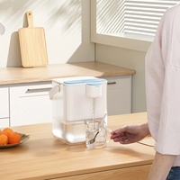 Pichet filtrant à eau électrique sans réservoir, purificateur d'eau pour toute la maison à 2 étapes, sans BPA, écologique pour hôtels et foyers