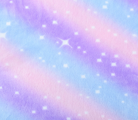 Imprimé ciel étoilé licorne double face lueur lumineuse dans le tissu de flanelle sombre pour couverture