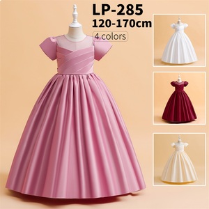 MQATZ abito da ballo formale da ragazza a-collo a maniche corte <span class=keywords><strong>abbigliamento</strong></span> alla moda estivo per bambini di <span class=keywords><strong>8</strong></span> <span class=keywords><strong>anni</strong></span> LP-285 - Product Image 4