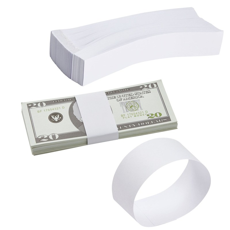 KM Blank Self Adhesive Currency Straps