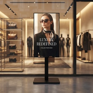 Veto 4k Uhd Ultra Silm Crystal Signage 43 55 Inch <b>Wall</b> Mounted and Floor Standing Commercial Advertising <b>Display</b> Supplier Narrow - Product Image 1