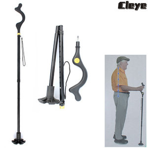 Canne de marche Cleye en alliage d'aluminium, réglable et pliable, pour la randonnée et les voyages - Product Image 4