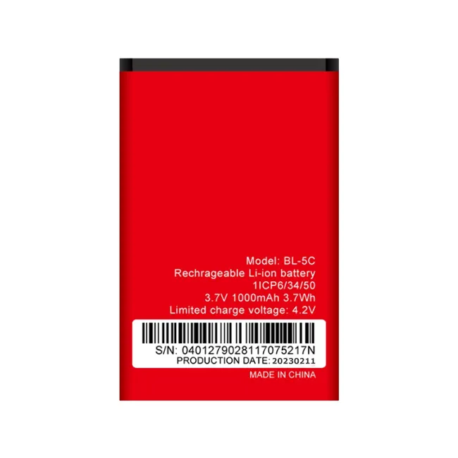 Hot selling phone battery For Nokia For Itel For Tecno BL-5C 5C Battery