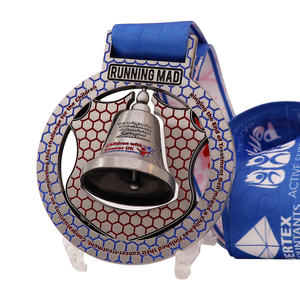 Medalla de aleación fundida a presión con logotipo personalizado directo de fábrica, sin pedido mínimo, soporte para premio de moneda impreso UV para fiesta de competición deportiva - Product Image 3