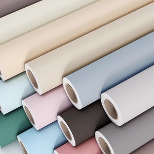 วอลเปเปอร์<span class=keywords><strong>ติด</strong></span>ผนัง PVC ลายสแกนดิเนเวียนสีพาสเทลแบบมีกาวในตัว ปิดรอยตำหนิ สติ๊กเกอร์<span class=keywords><strong>ติด</strong></span>ผนังลายนูน ตกแต่งห้องนอน - Product Image 2