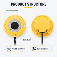 Interrupteur à pédale en acier inoxydable et plastique étanche IP67 12V 24V DC 1NO pour commande de levage hydraulique