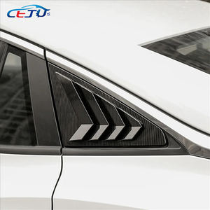 แผ่นบานเกล็ดช่องหน้าต่างด้านหลังรถยนต์<span class=keywords><strong>2</strong></span>ชิ้นฝาครอบบานเกล็ดคาร์บอนไฟเบอร์ดูอุปกรณ์เสริมภายนอกสำหรับ MG6 - Product Image 6