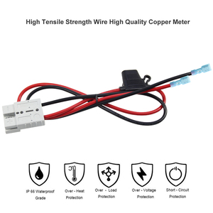 M8 Connector Style Plug Connector to Crimp Terminal Power Solar Generator Construction <b>Cable</b> for Vehicle Charging - Product Image 4