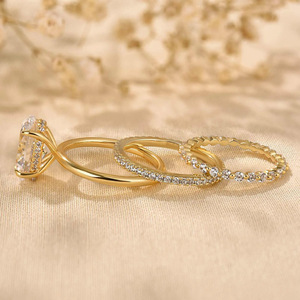 Set di Anelli Geometrici Minimalisti per Donne, Eleganti Gioielli da Sera e Matrimonio - Product Image 4
