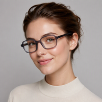 Gafas Ópticas de Acetato con Logotipo Personalizado, de Alta Calidad, Precio Económico, Marca Famosa, con Bisagras de Resorte, Modelo M003, Venta al Por Mayor