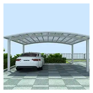 Hiện Đại Xách Tay Carport Nhôm Khung Hợp Kim PVC Polycarbonate Mái Cho Xe Ngoài Trời Bãi Đậu Xe Có Thể Gập Lại Nhà Để Xe Container Nơi Trú Ẩn - Product Image 2