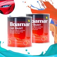 Peinture automobile acrylique 2K de qualité supérieure Boamar, revêtement liquide pour voiture, finition brillante, résistant aux rayures, prêt à pulvériser, ISO/TS 16949