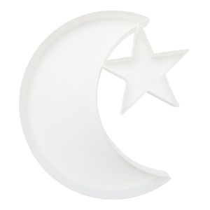 Boîte cadeau en carton en forme de croissant de lune de 10 pouces, emballage alimentaire pour l'Aïd, mosquée, islam - Product Image 2