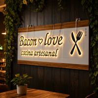 DakeSign Factory OEM Lettres 3D modernes en acrylique rétroéclairées par LED, logo personnalisé, étanches IP65, multicolores, décoration de bar