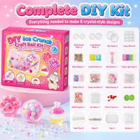 Kit de fabrication de balles sensorielles DIY en forme de glace, 6 modèles, pour slime, anti-stress, jouet sensoriel souple, cadeau personnalisé OEM pour enfants, vente en gros